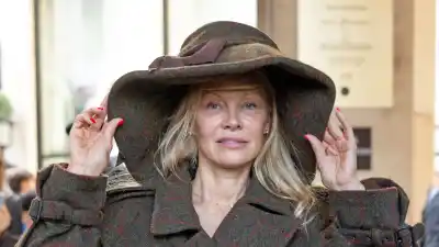 Pam Anderson Makeup Free at PFW