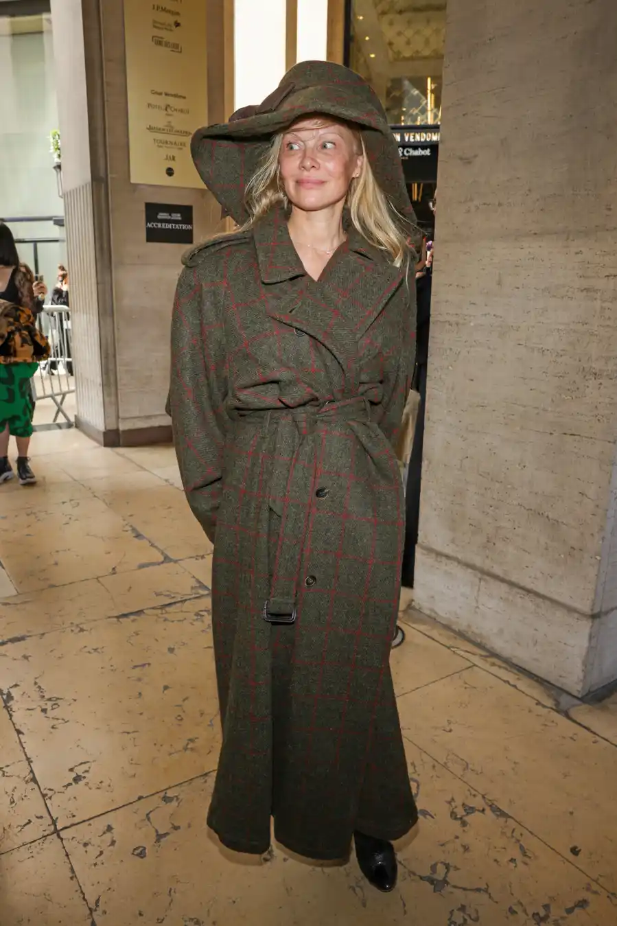 Pam Anderson Makeup Free at PFW