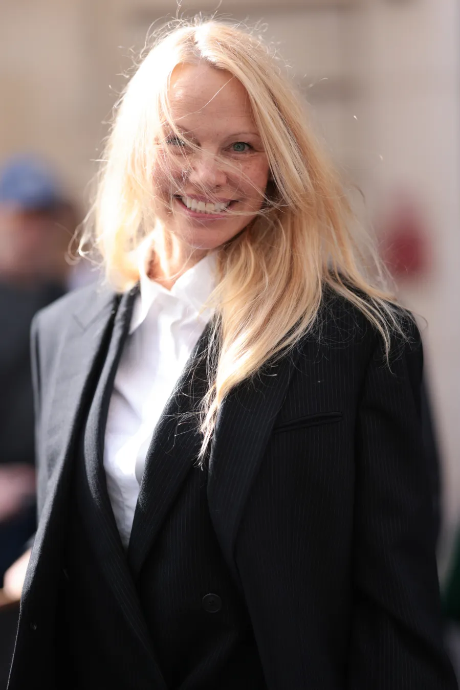 Pam Anderson Makeup Free at PFW