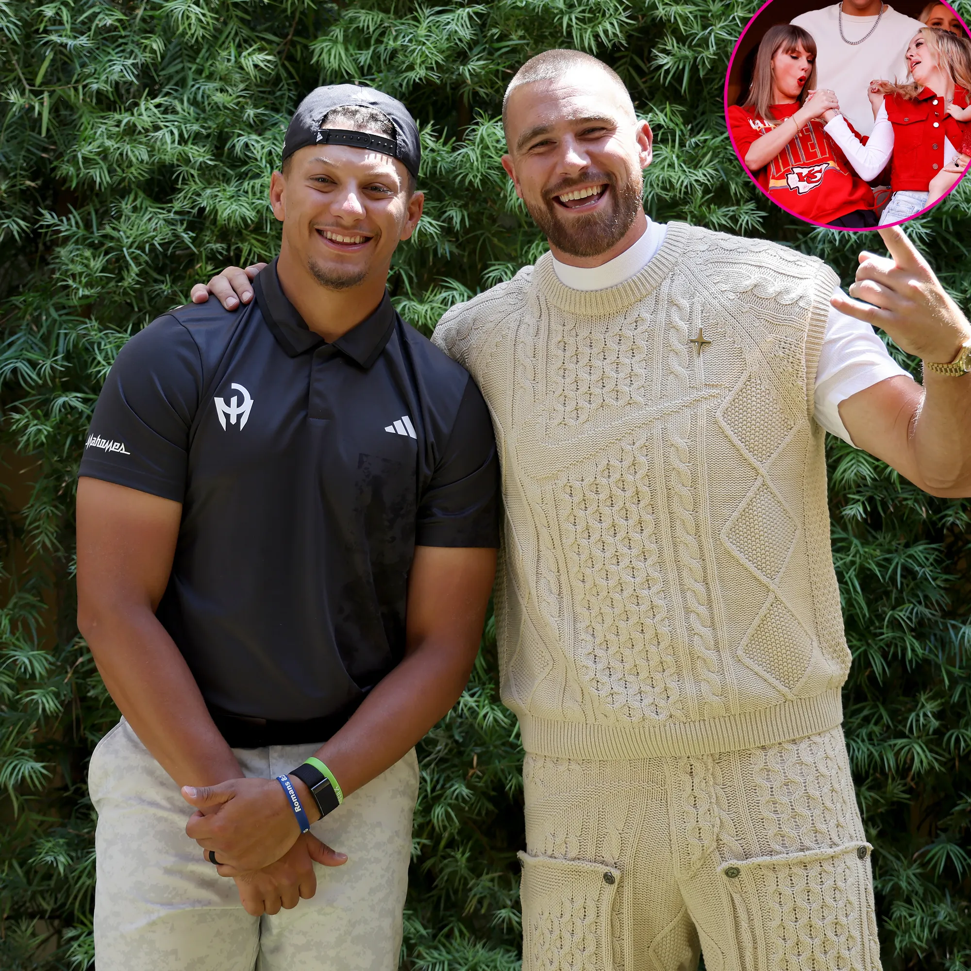 Patrick Mahomes and Travis Kelce Want to One Up Brittany Mahomes and Taylor Swifts Handshake