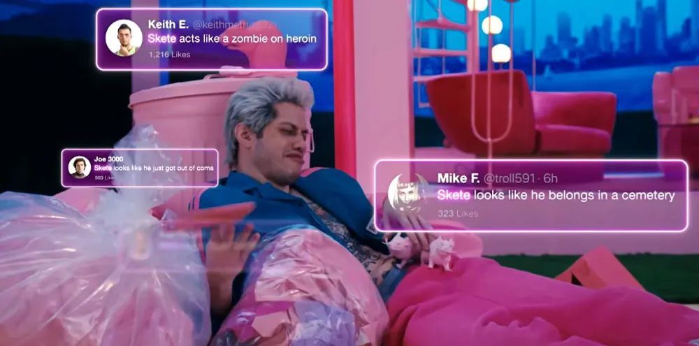 Pete Davidson Hints He 'Can't Say' Kanye West's Name During 'SNL' Version of 'Barbie' Ballad