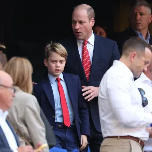 Prince William and Prince George Are Twinning in Red Ties at Rugby World Cup