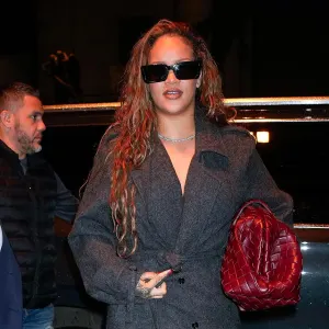 Feature Rihanna in Wrap Coat 2
