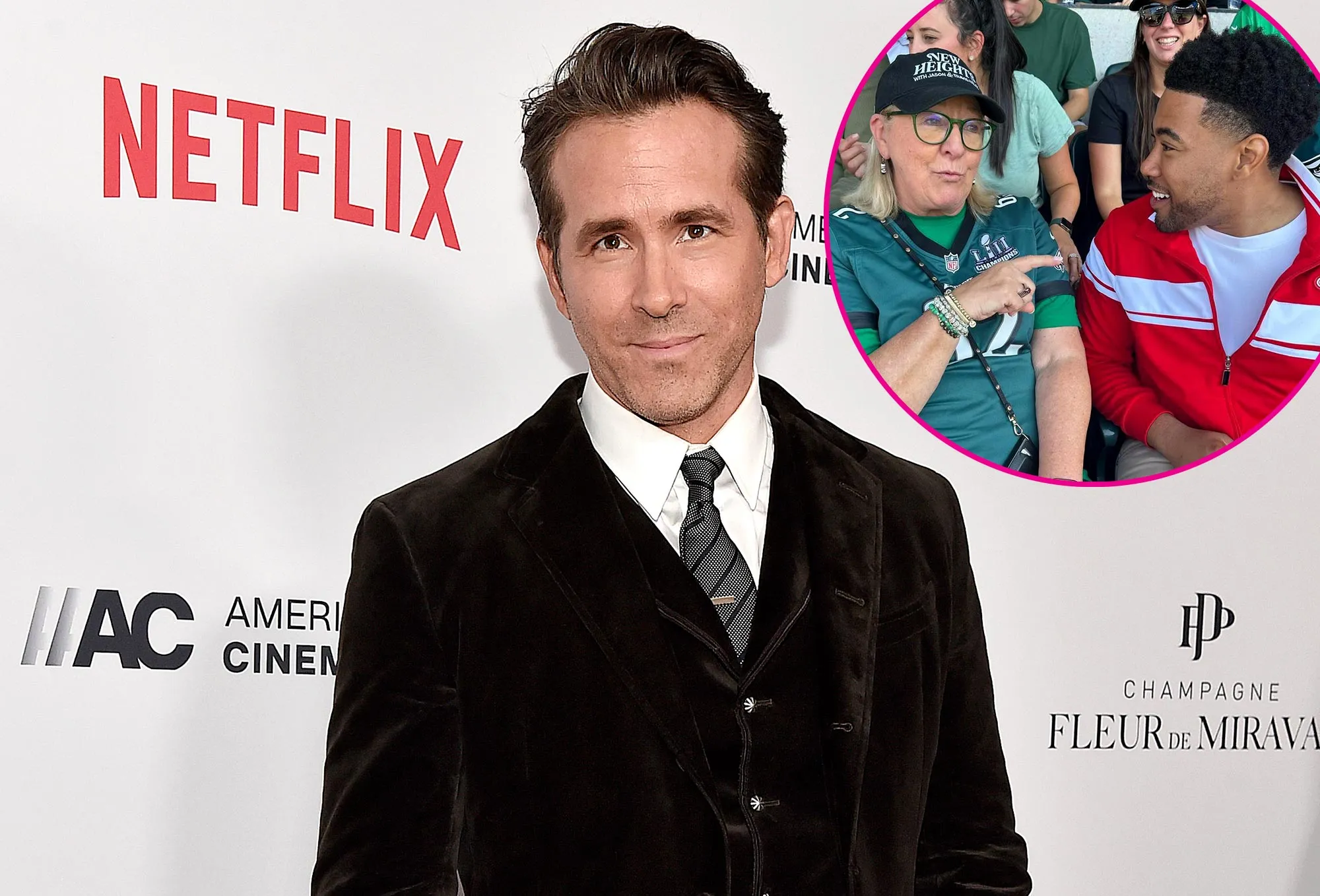 Ryan Reynolds Maximum Effort Was Behind Jason Kelce s Mom Donna Meeting Jake From State Farm 263