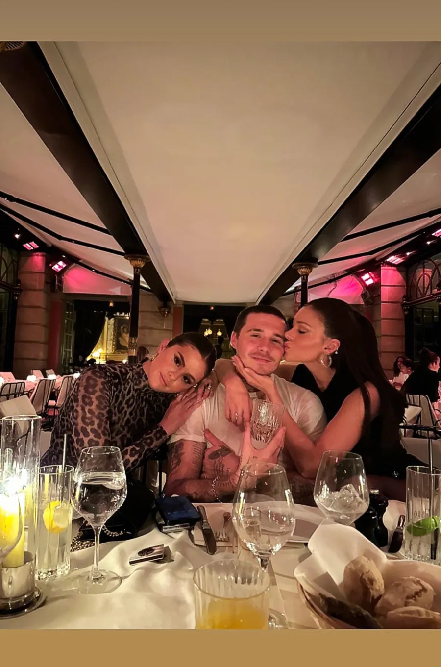 Selena Gomez Nicola Peltz and Brooklyn Beckham s Best Friendship Moments Throuple Jokes and More 390