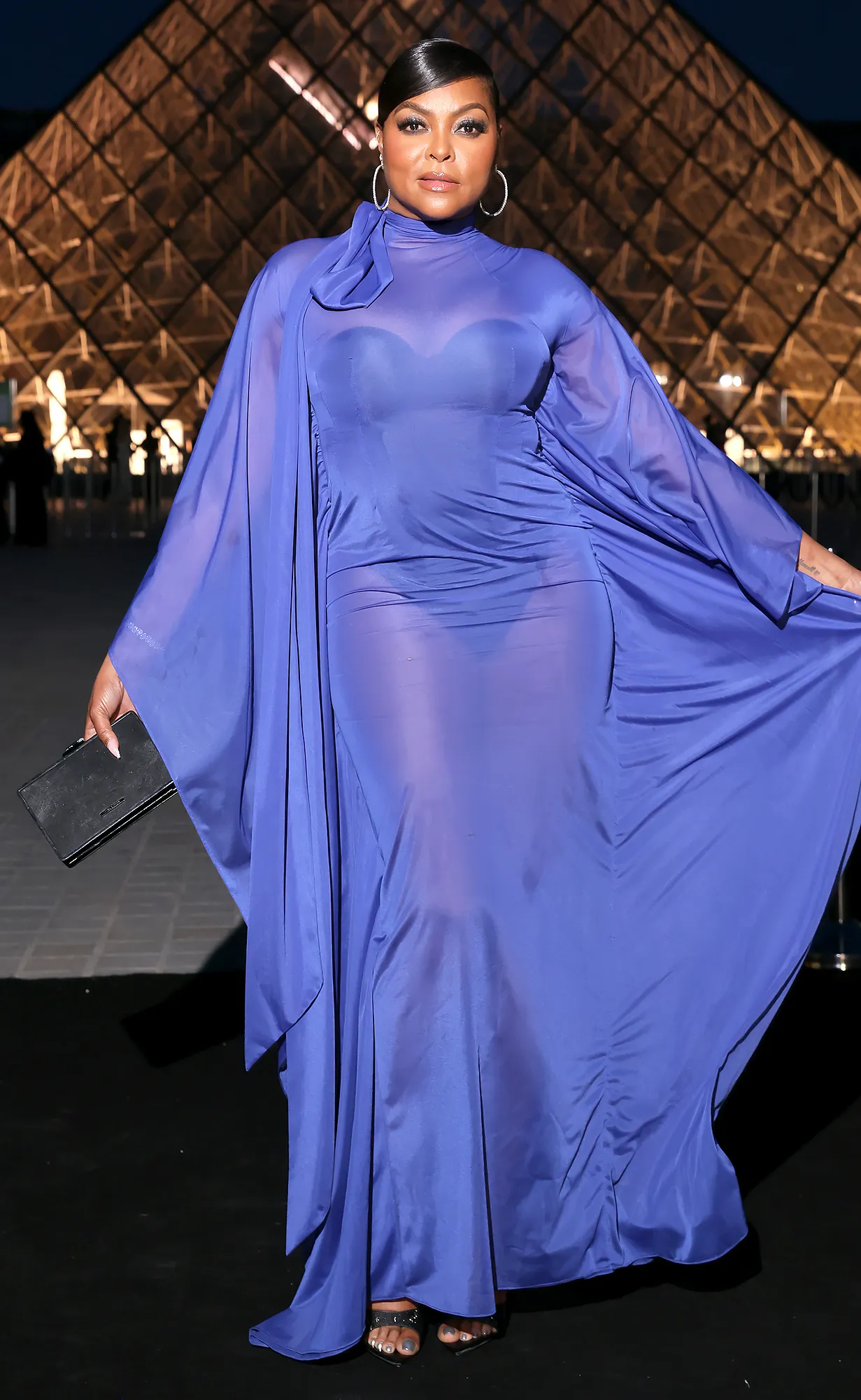 FEATURE Taraji Getting Ready Lancome x Louvre event