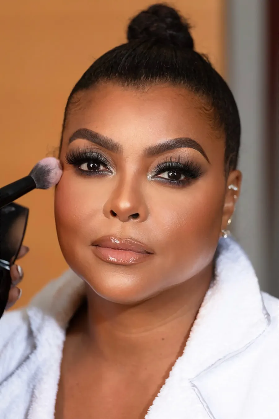 Taraji Getting Ready Lancome x Louvre event