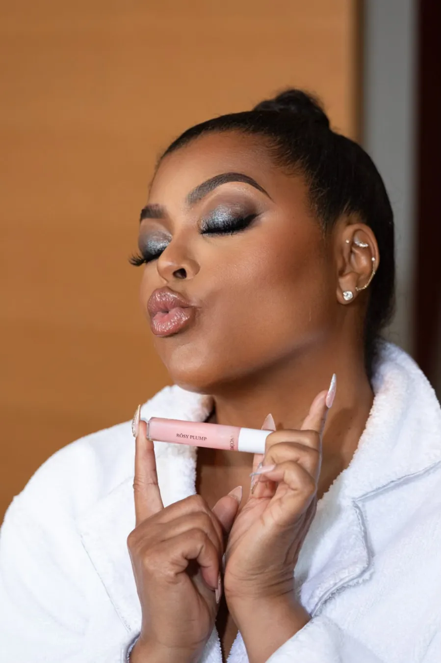 Taraji Getting Ready Lancome x Louvre event