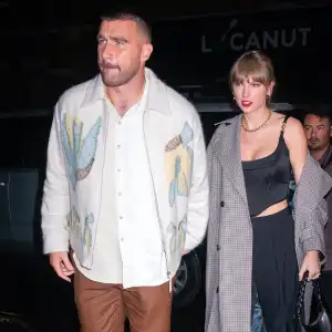 Taylor Swift and Travis Kelce Hold Hands After Surprise ‘Saturday Night Live’ Cameos