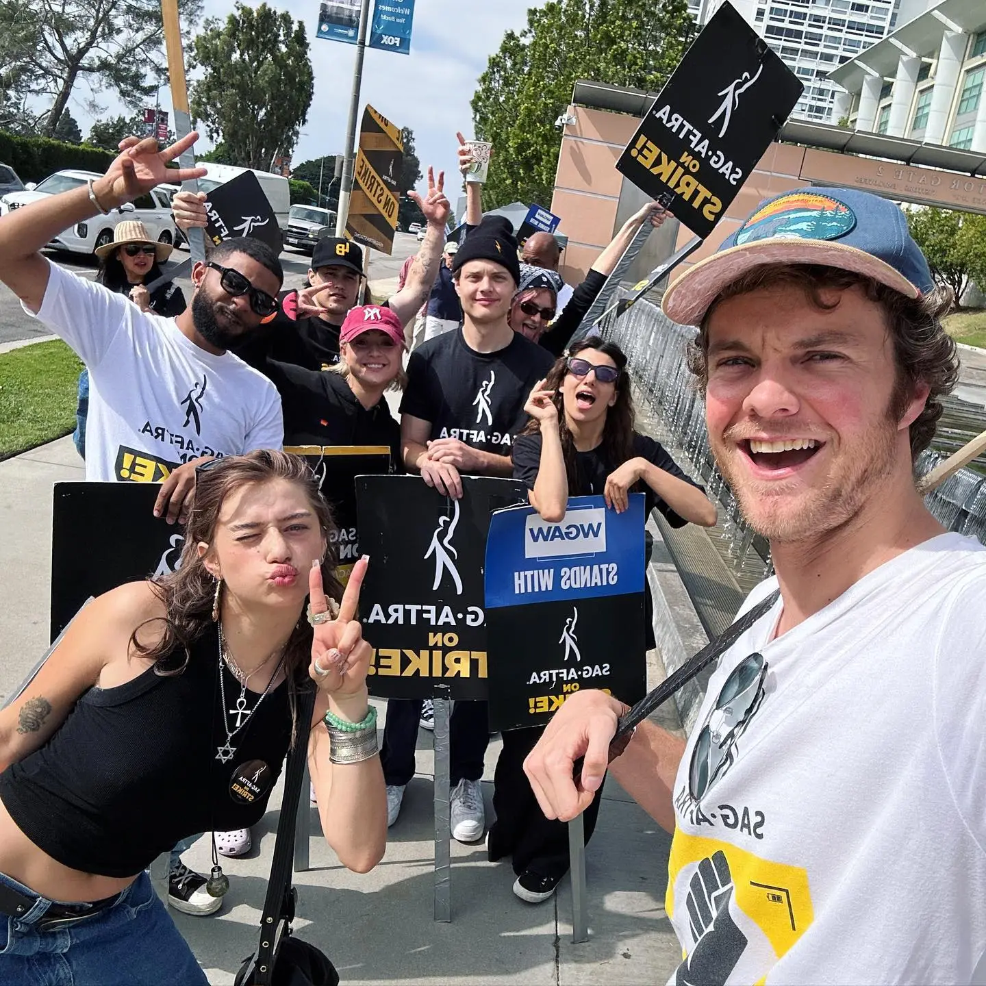 The Boys Casts Reunite on SAG Picket Line