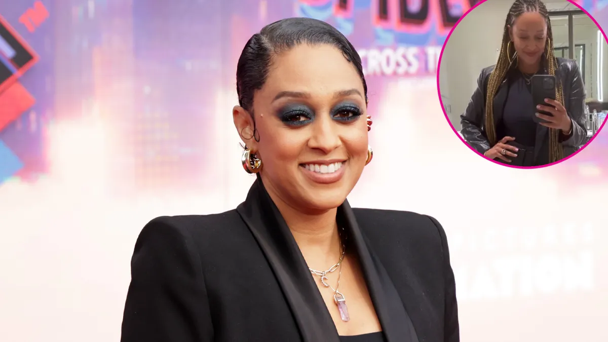 Tia Mowry switched up her straightened strands for long glamorous braids