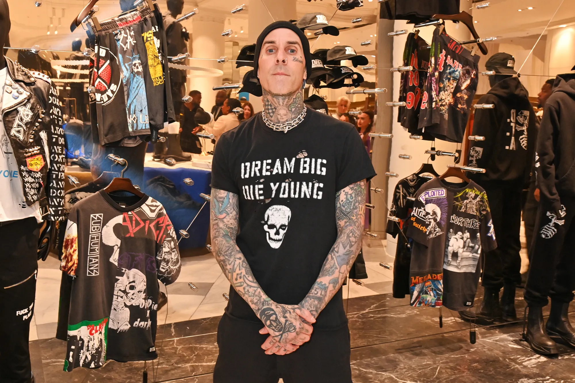 Travis Barker Unveils Bloody Hand Injury