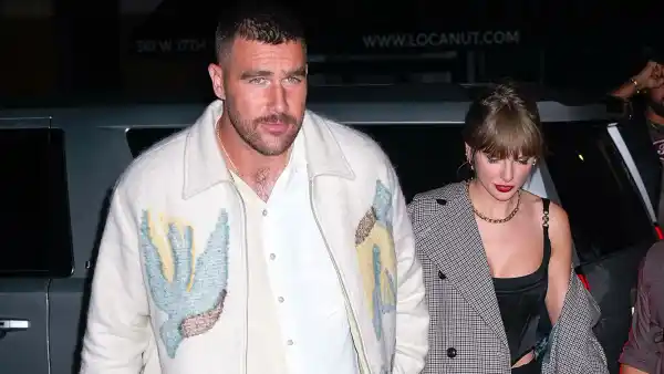 Travis Kelce Denies 'Pushing' Taylor Swift's Security Guard 'Out of the Way' in New York City
