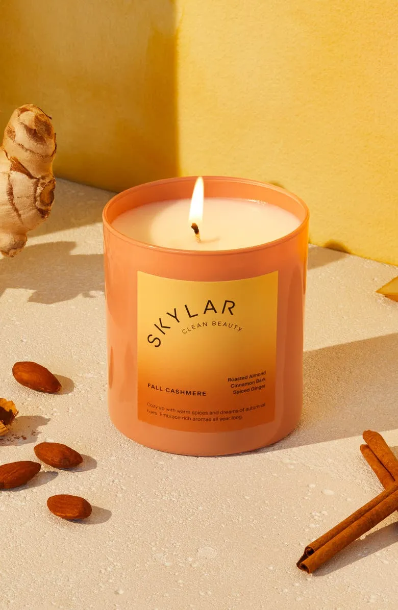 fall cashmere candle