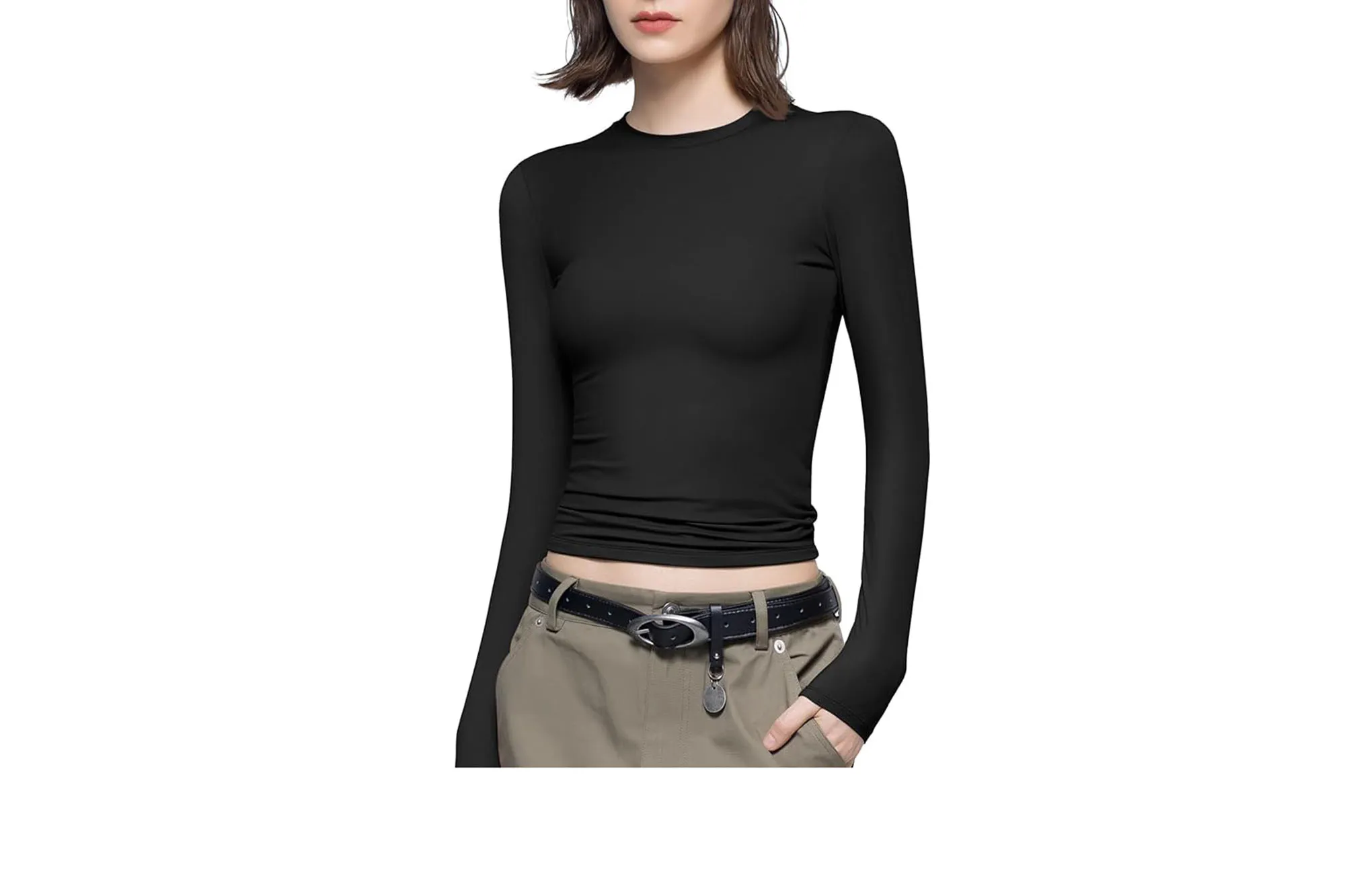 black long-sleeve-top