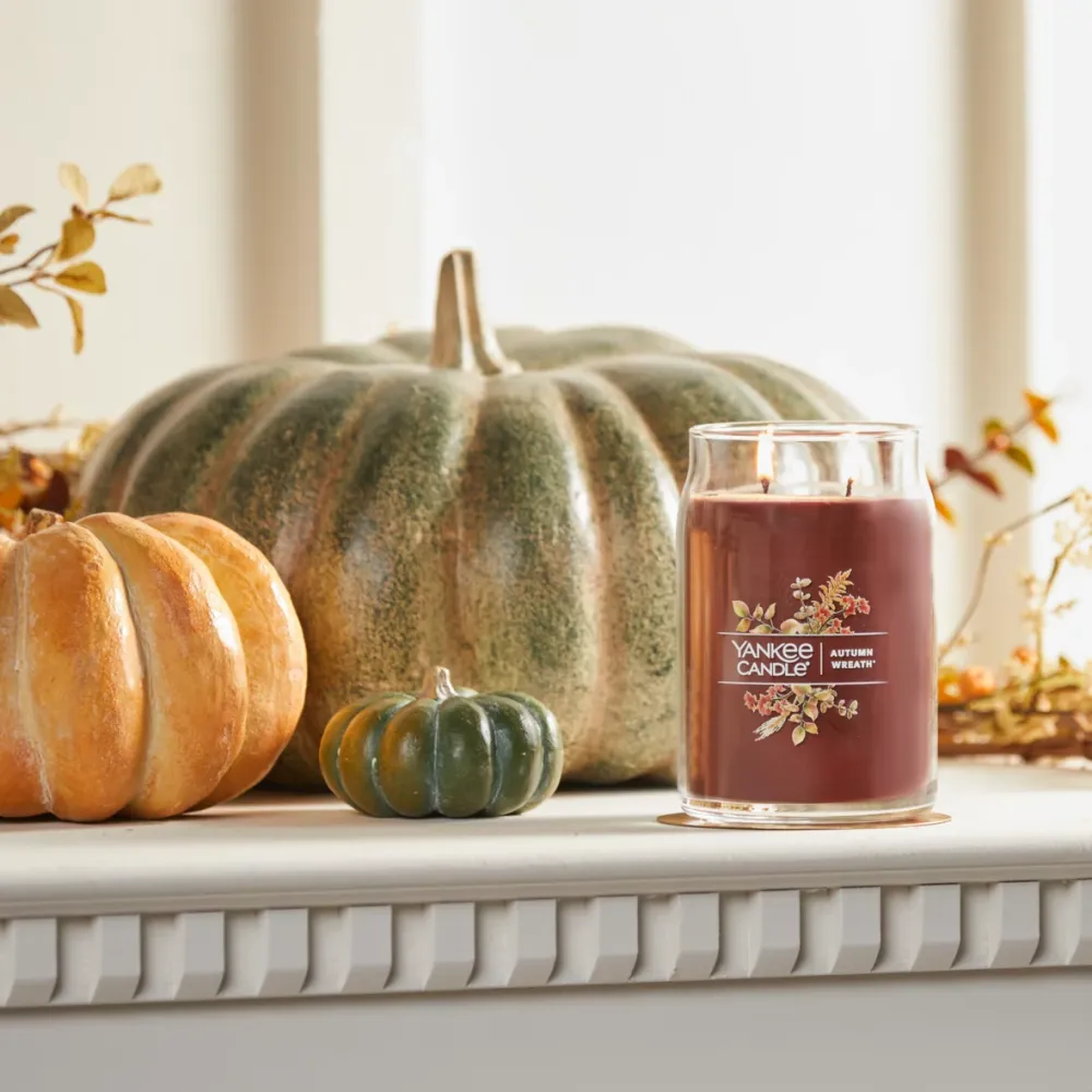 Autumn Wreath candle