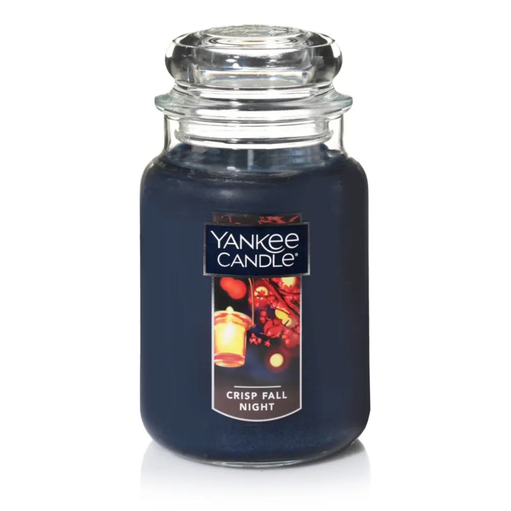 crisp fall night candle