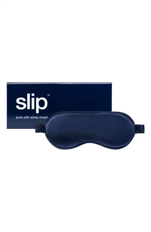 slip Pure Silk Sleep Mask in Navy at Nordstrom