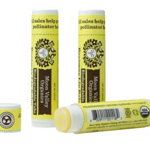 A three pack of lip balm