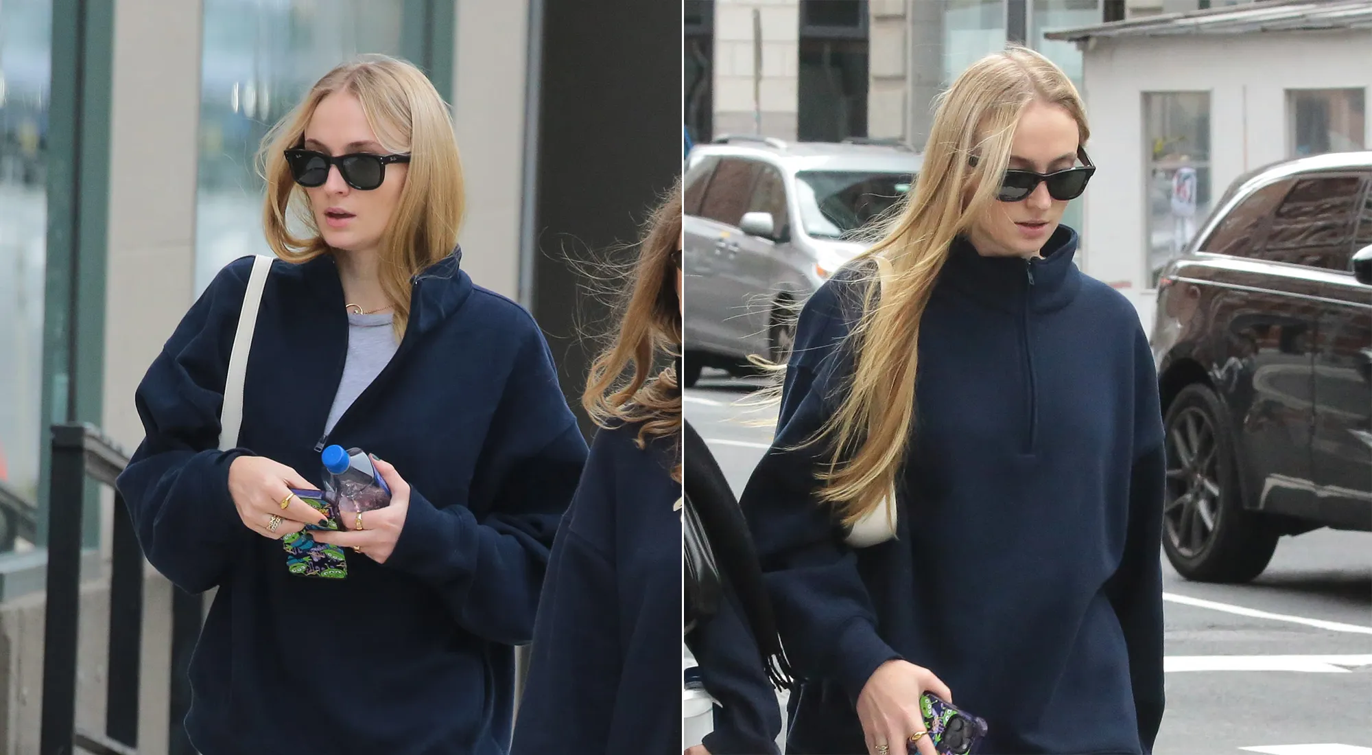 sophie-turner-half-zip-sweatshirt