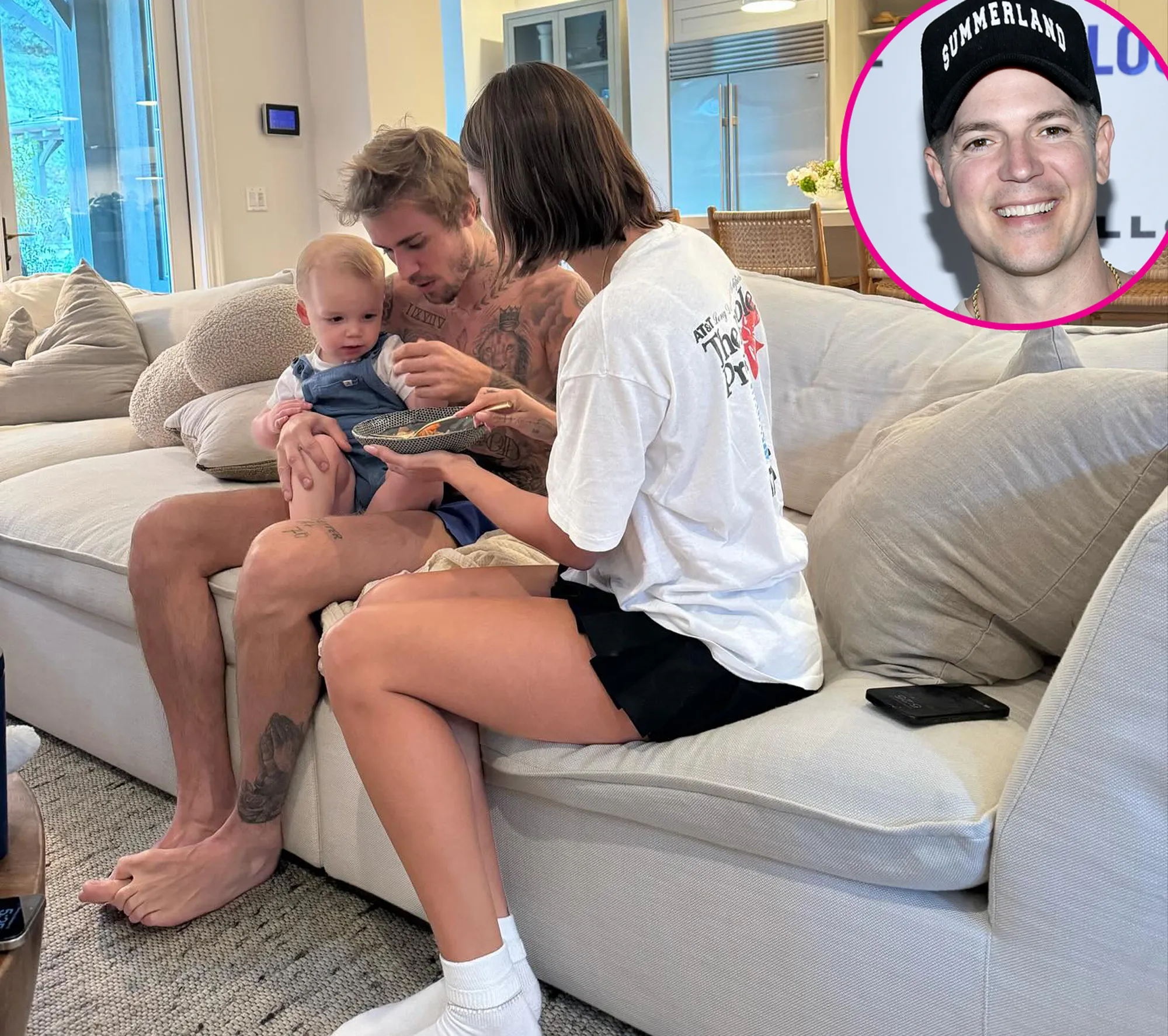 Justin and Hailey Bieber Cradle Jason Kennedy Newborn