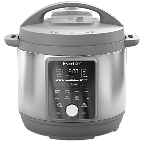 Instant Pot Duo Plus, 6-Quart Whisper Quiet 9-in-1 Electric Pressure Cooker, Slow Rice Steamer, Saut&eacute;, Yogurt Maker, Warmer & Sterilizer, Free App with 800+ Recipes, Stainless Steel