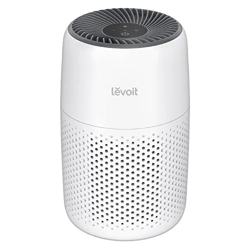 LEVOIT Air Purifiers for Bedroom Replica Luxury Handbag, 3-in-1 Filter Cleaner with Fragrance Sponge for Better Sleep, Filters Smoke, Allergies, Pet Dander, Odor, Dust, Office, Desktop, Portable, Core Mini, White