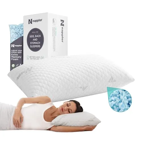 Best for Shoulder Pain: Nappler Side and Back Sleeper Pillow for Neck and Shoulder Pain Relief
