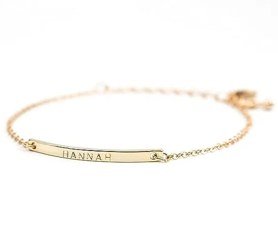Personalized Gold Bracelet