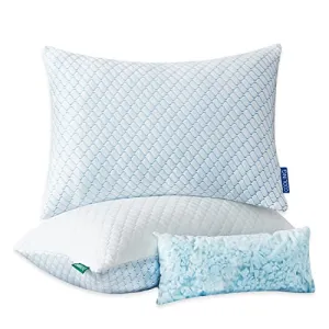Best Budget Cooling: Uniqwarmer Cooling Shredded Memory Foam Pillows, 2 Pack