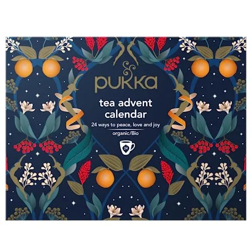 Pukka Herbal Tea Christmas Advent Calendar 2023 | Organic Tea Gift Box | 24 Tea Bags