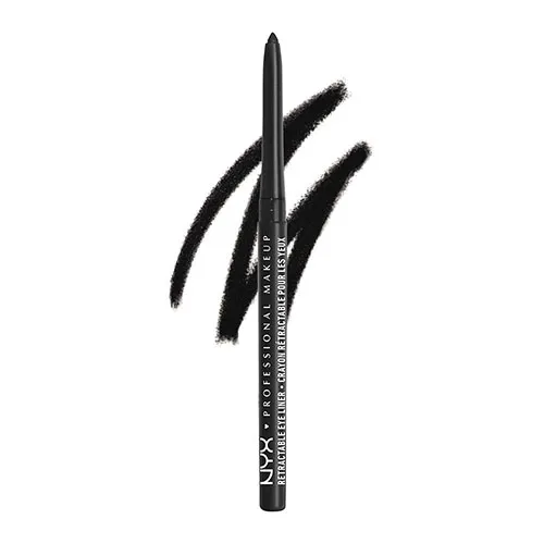 NYX Retractable Long-Lasting Mechanical Eyeliner Pencil, Black