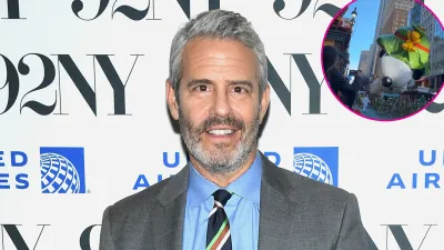 Andy Cohen Trolls Droopy Snoopy Balloon at Thanksgiving Parade