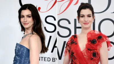Anne Hathaway Wears Two Dresses at CFDA Awards