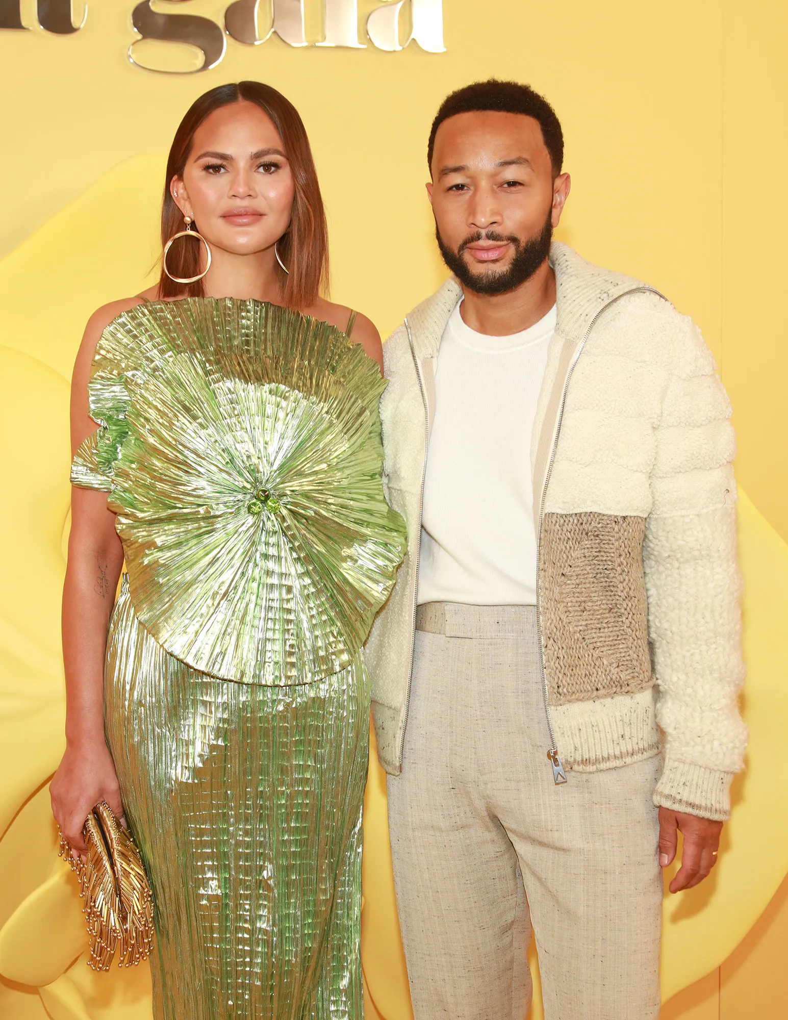 Chrissy Teigen John Legend at Fashion Show