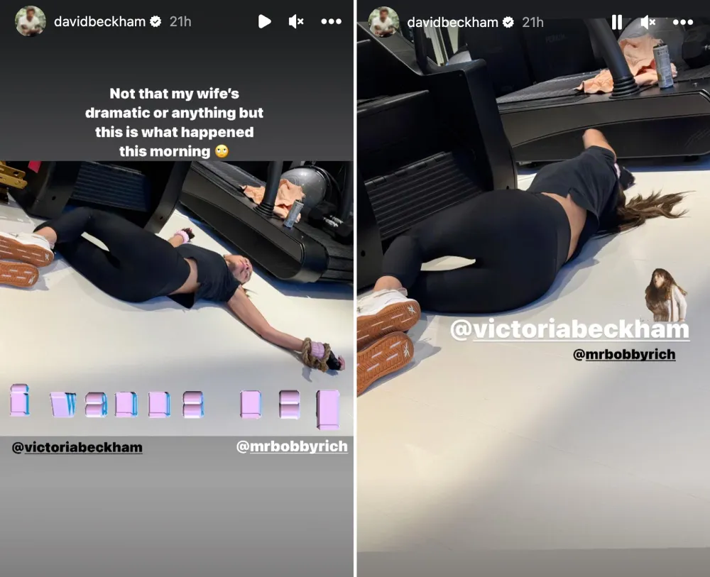 David Beckham and Victoria Beckham Playfully Roast Each Other&rsquo;s Post-Workout Moods
