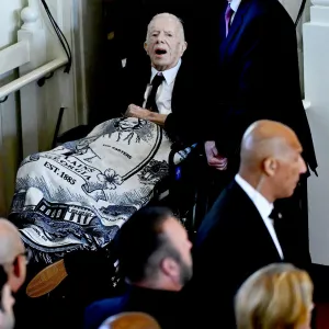 Jimmy Carter Attends Late Wife Rosalynn Carters Memorial Service Amid Hospice Care Treatment