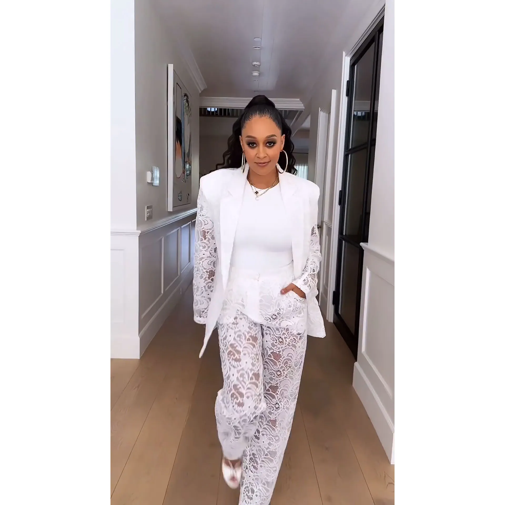 Feature Tia Mowry Trolls Fans With Another Pants After They Said She Did Beyonces Freakum Dress Trend Wrong