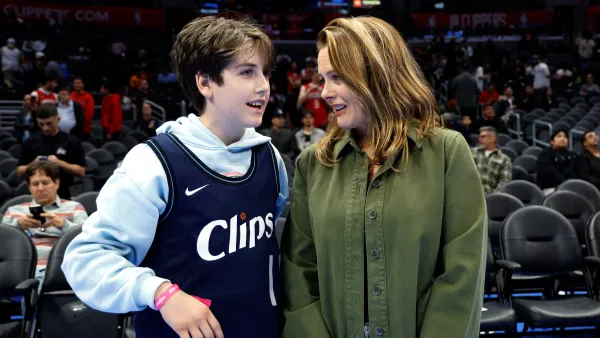 Celebrities At The Los Angeles Clippers Game
