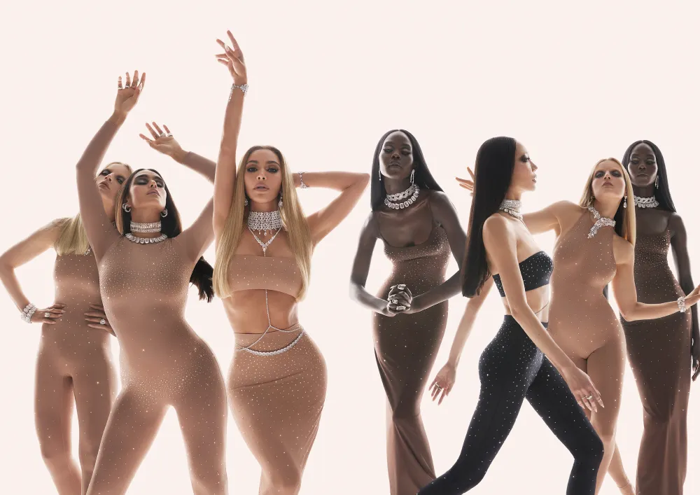 Kim in the Skims x Swarovski Campaign