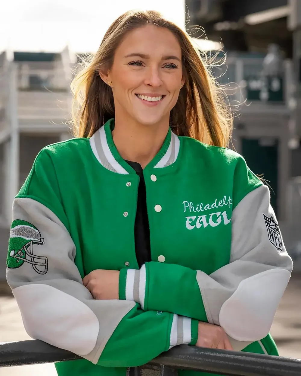 Kylie Kelce&rsquo;s Signed Philadelphia Eagles Letterman Jacket Officially Goes for $TK