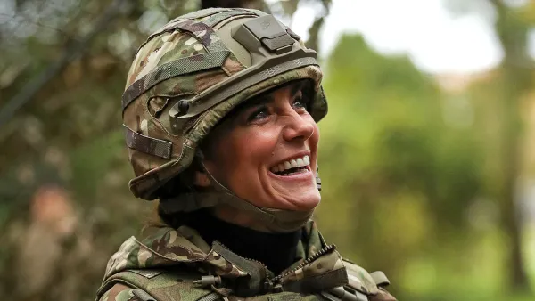 Princess Kate Middleton Trades in Her Dresses for Camo During Military Installation Visit