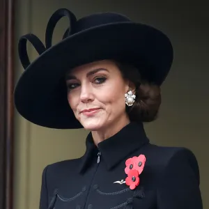 Princess Kate Repurposes Queen Elizabeth’s Diamond, Pearl Brooch as Earrings on Remembrance Sunday