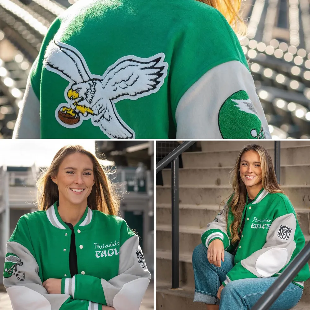 Rob McElhenney Bid 10050 on Kylie Kelce Autographed Philadelphia Eagles Jacket