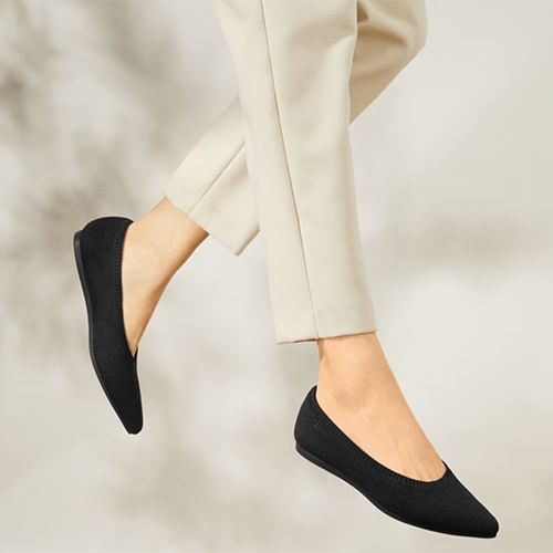 Vivaia Pointed Toe Water Repellent Ballet Flats (Aria 5°)