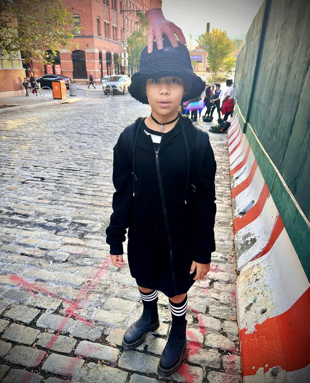 T.J. Holmes Spends Time With Daughter Sabine &mdash; Who Dressed Up as Wednesday Addams &mdash; on Halloween 752