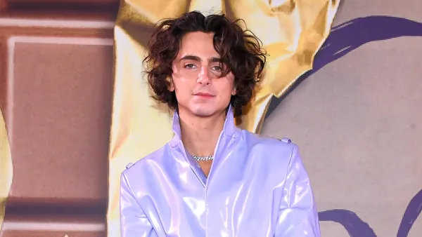 Timothee Chalamet in Purple