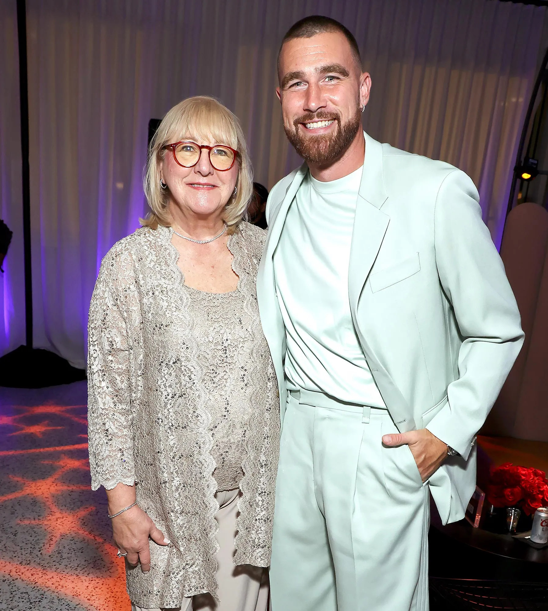 Travis Kelce’s Mom Donna Kelce Is Cheered on Plane as She Flies to Chiefs Game in Germany