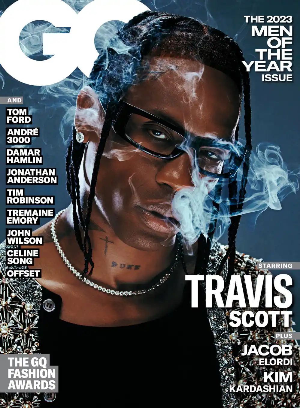 Travis Scott Recalls How Overly Devastated He Was by Astroworld Tragedy GQ Men of the Year 2023 Cover