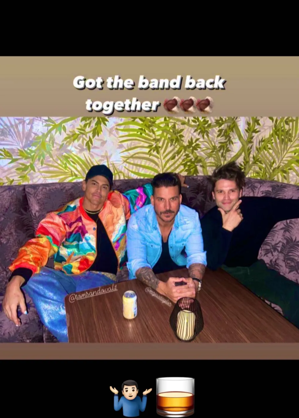 VPR&rsquo;s Tom Schwartz Jokes About Fan Backlash to Thanksgiving Photo With Jax Taylor and Tom Sandoval